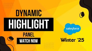 Winter release 25 dynamic highlight panel [upl. by Eimerej]