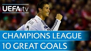 10 great goals from the 201415 UEFA Champions League [upl. by Swanhildas]