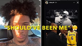 MIKEY WILLIAMS REACTS TO BRONNY GETTING DRAFTED BY THE LAKERS 😱 [upl. by Aymik]