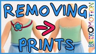 How to Remove Prints from LEGO Parts [upl. by Cirle]