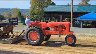 PULLING Transfer Sled at SaegertownPA Antique Tractor Pull Fall 2024 [upl. by Yelnats]