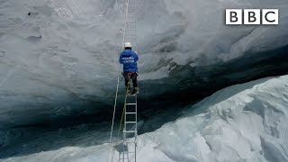 Crossing Everest’s deadly slopes  Earths Natural Wonders Living on the Edge  BBC [upl. by Noemys]