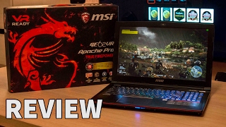 The MSI GE62VR 6RF Apache Pro GTX1060 REVIEW by Tanel [upl. by Pik]