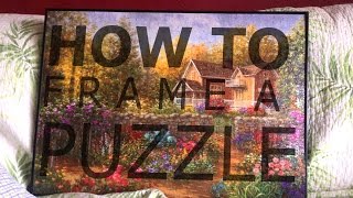 How To Frame A Puzzle [upl. by Ylahtan]