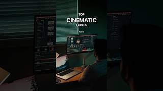 Top Cinematic Fonts Part 15 font videoeditor videoediting [upl. by Irroc]