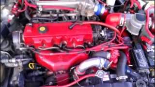 89 Ford Probe GT with full 25quot Turboback Exhaust [upl. by Fee]