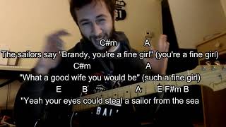 How to play Brandy Youre a Fine Girl by Looking Glass on guitar [upl. by Akeihsal697]