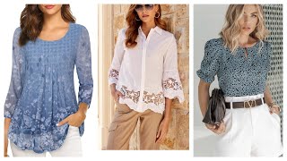 BLUSAS DE MODA PARA MUJERES 2025STREETSTYLE [upl. by Pergrim]