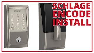 Install a Schlage Encode Wifi Smart Lock [upl. by Gora617]