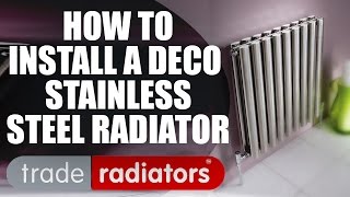 How to install a Deco Stainless Steel Radiator [upl. by Ditzel887]