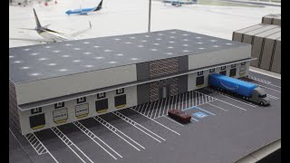 How to build a 1400 scale Model Airport Terminal Cargo Complex 3 [upl. by Phyl]