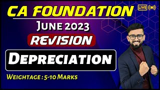 One Shot Revision  Depreciation  CA Foundation Accounts  CA Hardik Manchanda [upl. by Attesor]