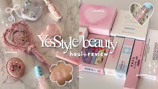 150 YESSTYLE beauty haul 🍥  kbeauty makeup skincare unboxing amp swatches [upl. by Magdalene74]