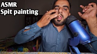 ASMR Spit painting with slow whispers [upl. by Killy407]