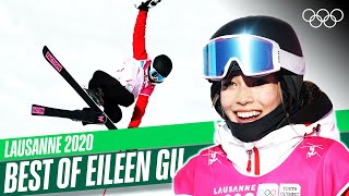 🇨🇳 Eileen Gu was ON FIRE at the Youth Olympics 🔥⛷ [upl. by Clawson]