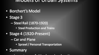 AP Human Geography  Borcherts Model of Urban Evolution [upl. by Leifer]