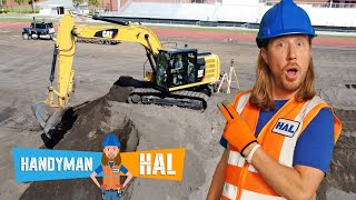 Excavators Real Construction Equipment Vehicles with Handyman Hal [upl. by Erlond757]