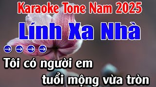 Lính Xa Nhà Karaoke  Tone Nam Karaoke Lan Anh  Beat Mới [upl. by Cath424]