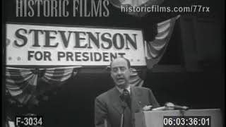 ADLAI STEVENSON SPEECH IN CONNECTICUT  1952 [upl. by Dalston825]