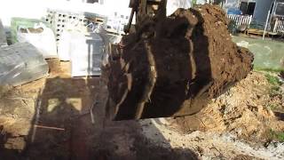 John Deere Excavator Digging Dirt [upl. by Yelsel]