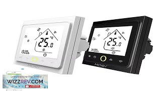 MOES Tuya WiFi WaterElectric Floor Heating Thermostat Gas Boiler Temperature Touch Panel Review [upl. by Harrison]