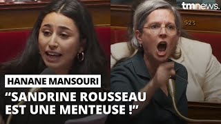 Hanane Mansouri détruit Sandrine Rousseau qui perd ses moyens à lAssemblée nationale retraites [upl. by Ydisahc]