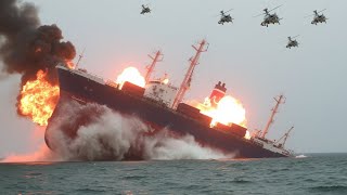 Today Russia brutally sank 2 US cargo ships full of ammunition and explosives [upl. by Estrellita933]