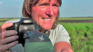 Andreas Kieling digiskopiert Grosstrappen Otis tarda im Nationalpark NeusiedlerseeSeewinkel [upl. by Htabazile]