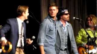 Jensen Ackles singing quotBoys Are Back In Townquot [upl. by Rodmann704]