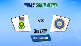 Highlights 3rd T20I South Africa vs India  3rd T20I SA VS IND [upl. by Enatan339]