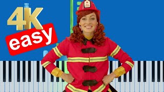 The Wiggles  Dressing Up In Style Easy Piano Tutorial 4K [upl. by Ecydnac]