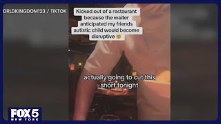 NJ mom claims viral video shows Hackensack restaurant kicked out autistic son [upl. by Ennej]