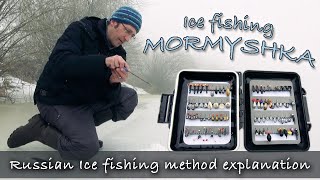 Mormyshka ice fishing traditional russian ice fishing 2021  Roach bream and perch with marmyshka [upl. by Nauht]