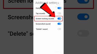 redmi smart phone screen locking sound 💯Off Use full spportssettings [upl. by Sibley]