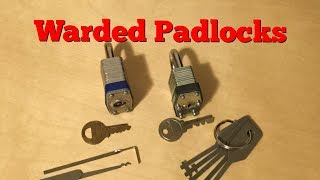 Warded Padlock Lock Picking [upl. by Lairea698]