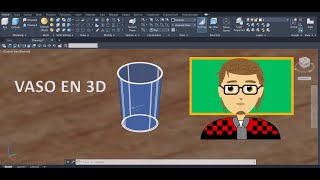 VASO 3D AUTOCAD COMANDO LOFT Y FILLET EDGE [upl. by Alene260]