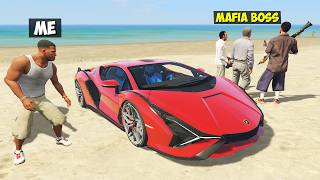 I Stole My LAMBORGHINI SIAN Back From THE MAFIA BOSS in GTA 5 [upl. by Ynnav]