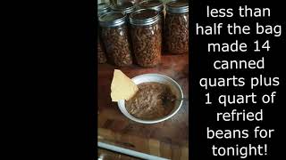 Canning pinto beans and my refried bean recipe [upl. by Rawden]