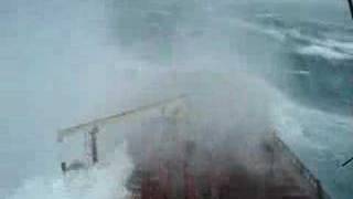 Maersk Barry in Stormy Weather [upl. by Nebuer]