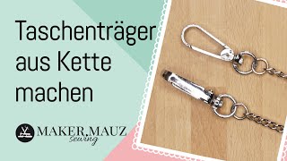 Taschenträger aus Kette selber machen [upl. by Ahsikram61]