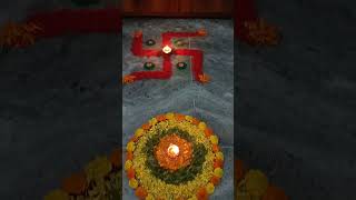 🤗happydiwalifriends diwali2024 diwalidecoration rangoli villagelife uttrakhand vlog [upl. by Vena378]