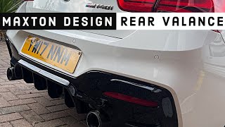 Bmw M140i  Maxton Design rear valance [upl. by Lingwood721]