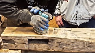 How To Sand Reclaimed Wood [upl. by Euqilegna103]