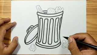 TRASH CAN DRAWING [upl. by Lledner]