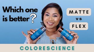 Part 5 Sunscreen Reviews  Colorescience SPF Matte vs Flex Sheri Approved [upl. by Odiug]