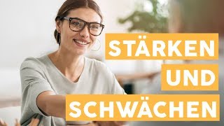 Stärken und Schwächen Die perfekte Antwort auf den JobinterviewKlassiker [upl. by Liek]