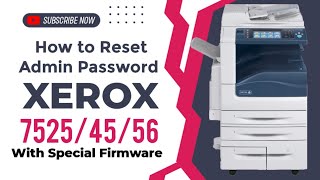 How to Reset Xerox Admin Password With Update the Firmware Xerox software [upl. by Aelahs]