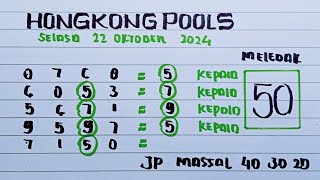 PREDIKSI HK 22 OKTOBER 2024  BOCORAN TOGEL HK MALAM INI  RUMUS KEPALA HK [upl. by Nirra]