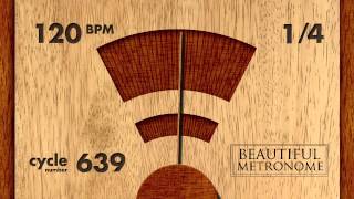 120 BPM 14 Wood Metronome HD [upl. by Werda]