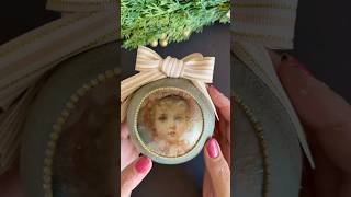 Mixed Media Decoupage baubles are so fun to make christmas christmascrafts mixedmedia decoupage [upl. by Eilagam]